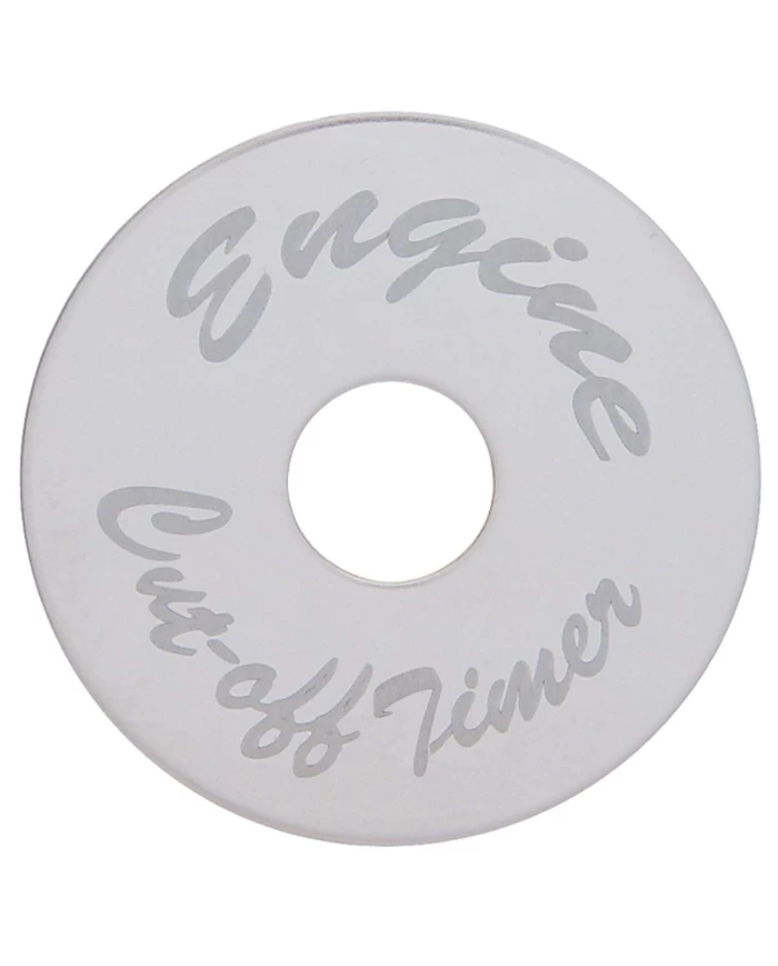 (CARD) STAINLESS STEEL PETERBILT SWITCH PLATE - ENGINE SHUTDOWN TIMER (CARD) STAINLESS STEEL PETERBILT SWITCH PLATE - ENGINE SHUTDOWN TIMER