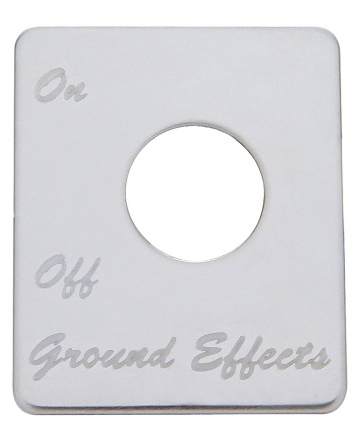 UP48440 - Peterbilt Stainless Switch Plate - Ground Effects