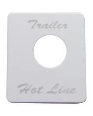 (CARD) STAINLESS STEEL PETERBILT SWITCH PLATE - TRAILER HOT LINE (CARD) STAINLESS STEEL PETERBILT SWITCH PLATE - TRAILER HOT LINE