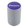 UP23757-"Emergency" 3" Air Valve Knob - Purple Aluminum Sticker