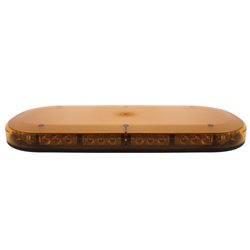UP36936-42 High Power LED Micro Warning Light Bar With Amber Lens - Magnet Mount