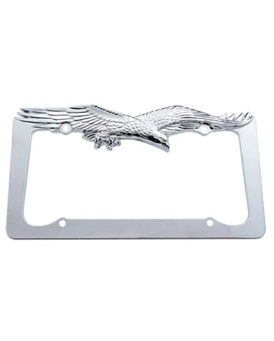 (CARD) CHROME FLYING EAGLE LICENSE FRAME (CARD) CHROME FLYING EAGLE LICENSE FRAME