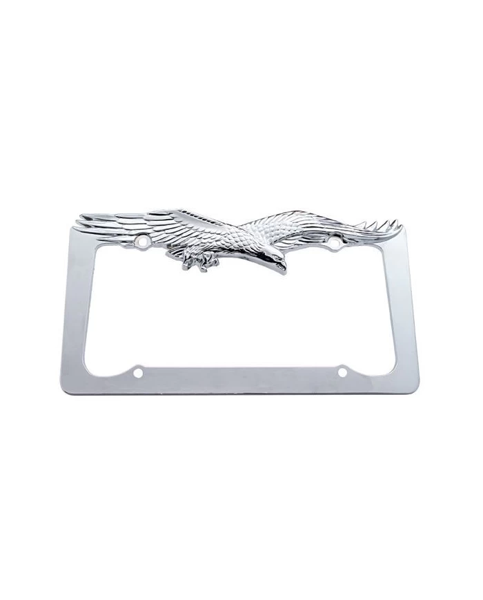 (CARD) CHROME FLYING EAGLE LICENSE FRAME (CARD) CHROME FLYING EAGLE LICENSE FRAME