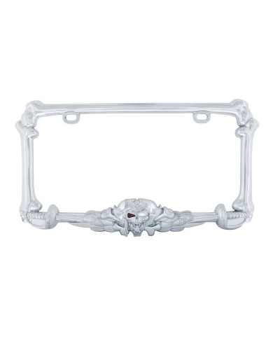 (CARD) CHROME PIRATE LICENSE FRAME (CARD) CHROME PIRATE LICENSE FRAME