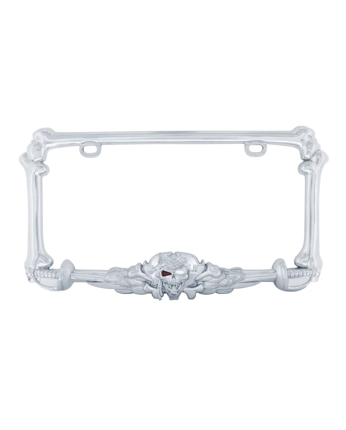 (CARD) CHROME PIRATE LICENSE FRAME