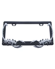 (CARD) CHROME SCORPION LICENSE PLATE FRAME