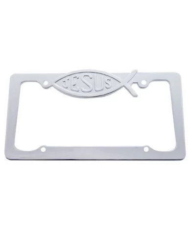 (CARD) CHROME JESUS LICENSE FRAME (CARD) CHROME JESUS LICENSE FRAME