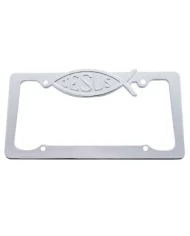 (CARD) CHROME JESUS LICENSE FRAME (CARD) CHROME JESUS LICENSE FRAME