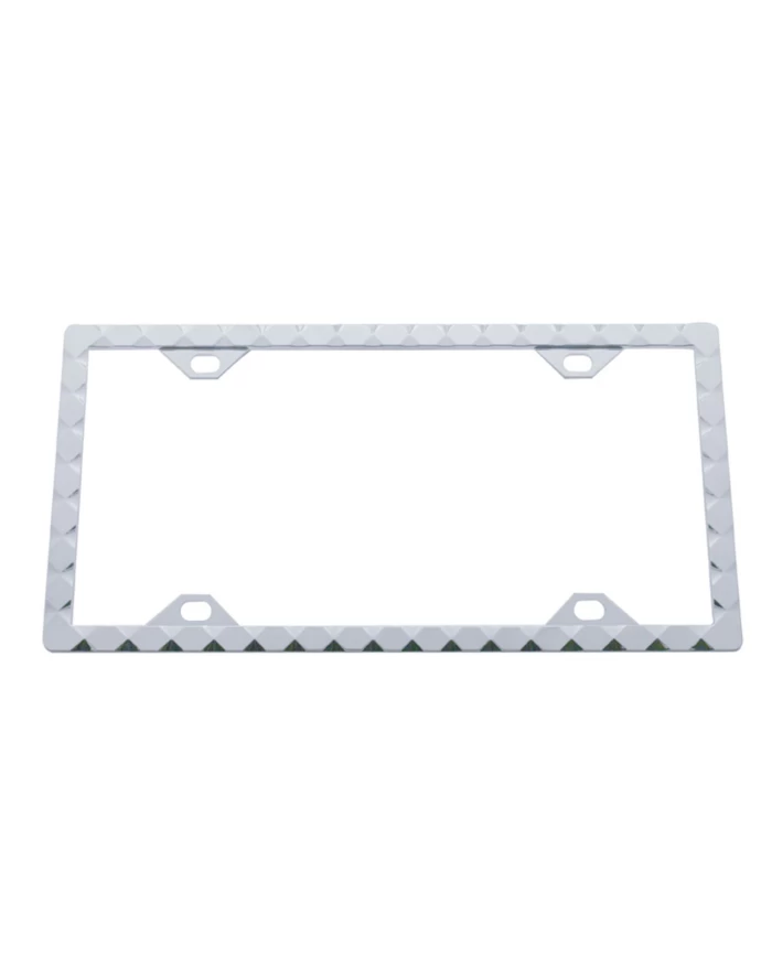 (CARD) CHROME DIAMOND LICENSE FRAME