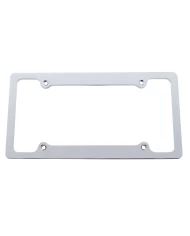 (CARD) ALUMINUM CHROME POLISHED FINISH BILLET LICENSE FRAME (CARD) ALUMINUM CHROME POLISHED FINISH BILLET LICENSE FRAME