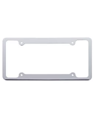 (CARD) CHROME NEW LICENSE FRAME - 4 HOLES (CARD) CHROME NEW LICENSE FRAME - 4 HOLES