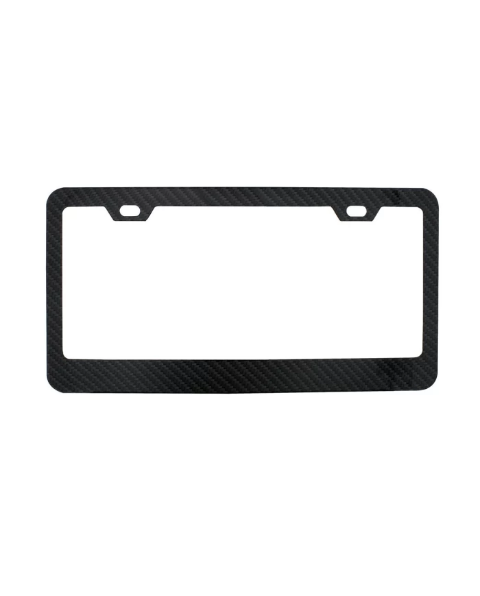 (CARD) CARBON FIBER STYLE WIDE BOTTOM LICENSE FRAME (CARD) CARBON FIBER STYLE WIDE BOTTOM LICENSE FRAME