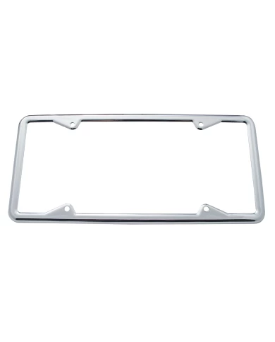 (CARD) 1929-39 CHROME LICENSE FRAME - STRAIGHT CORNERS (CARD) 1929-39 CHROME LICENSE FRAME - STRAIGHT CORNERS