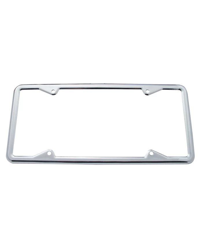 (CARD) 1929-39 CHROME LICENSE FRAME - STRAIGHT CORNERS