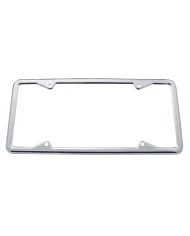 (CARD) 1929-39 CHROME LICENSE FRAME - STRAIGHT CORNERS