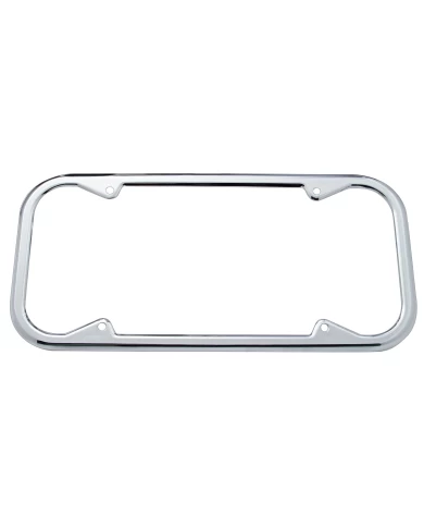 (CARD) 1940/55 CHROME LICENSE FRAME - ROUND CORNER (CARD) 1940/55 CHROME LICENSE FRAME - ROUND CORNER
