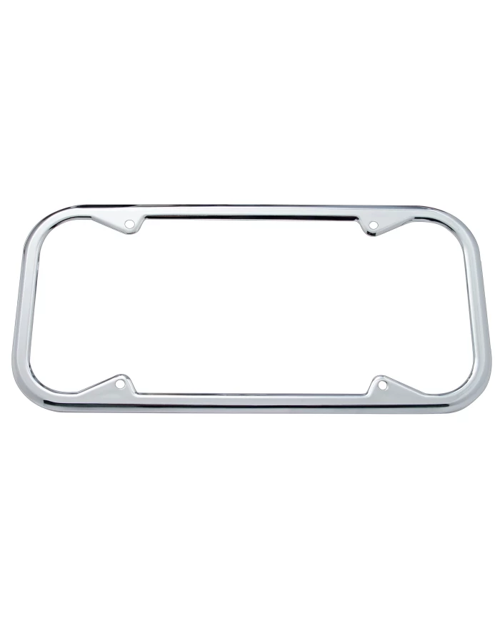 (CARD) 1940/55 CHROME LICENSE FRAME - ROUND CORNER
