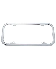 (CARD) 1940/55 CHROME LICENSE FRAME - ROUND CORNER