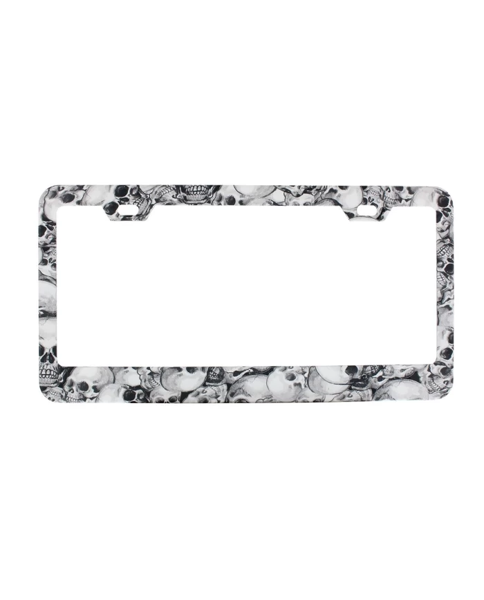 (CARD) SKULL WIDE BOTTOM LICENSE FRAME