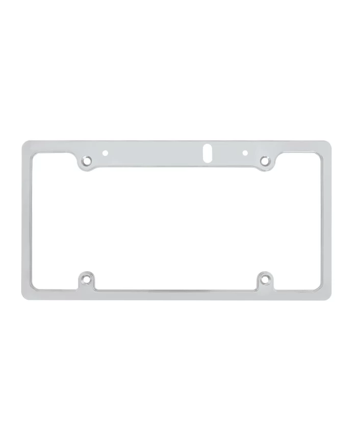 (BULK) CHROME DELUXE LICENSE PLATE FRAME (BULK) CHROME DELUXE LICENSE PLATE FRAME