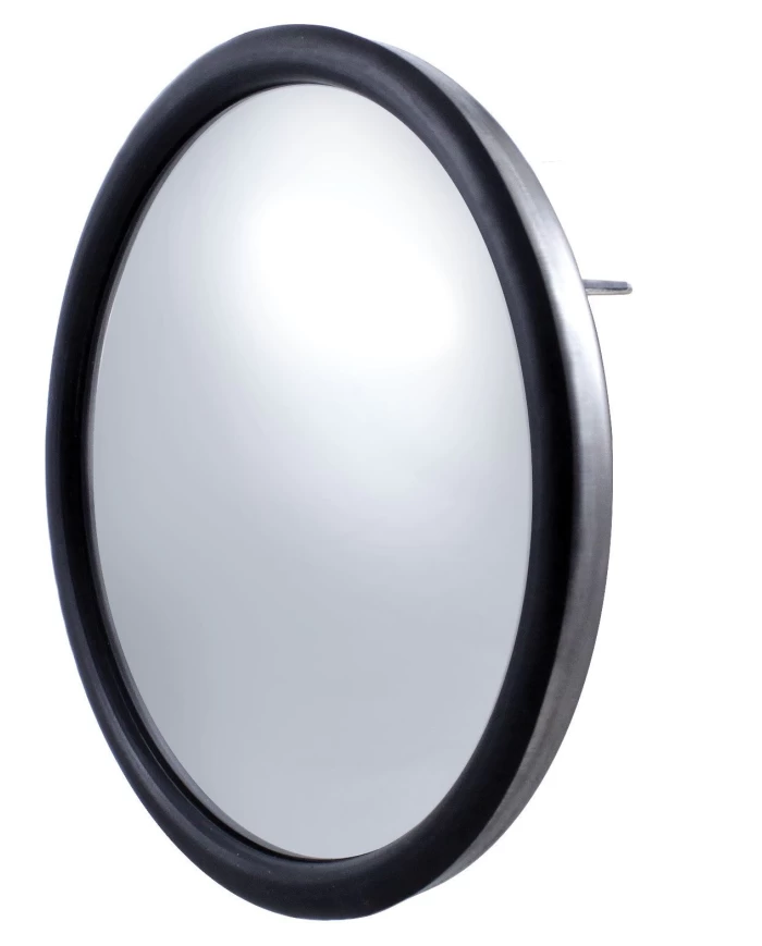 (CBOX) STAINLESS STEEL 8 1/2" CONVEX MIRROR - CENTER STUD (CBOX) STAINLESS STEEL 8 1/2" CONVEX MIRROR - CENTER STUD