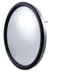 (CBOX) STAINLESS STEEL 8 1/2" CONVEX MIRROR - CENTER STUD (CBOX) STAINLESS STEEL 8 1/2" CONVEX MIRROR - CENTER STUD