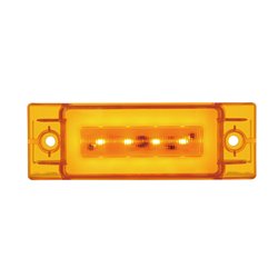 UP36976-16 LED Rectangular GloLight (Clearance/Marker) - Amber LED/Amber Lens