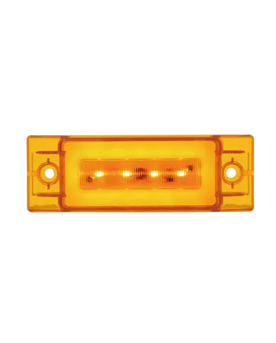 UP36976-16 LED Rectangular GloLight (Clearance/Marker) - Amber LED/Amber Lens