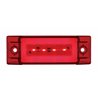 UP36977-16 LED Rectangular GloLight (Clearance/Marker) - Red LED/ Red Lens