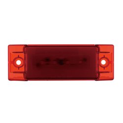 UP36977-16 LED Rectangular GloLight (Clearance/Marker) - Red LED/ Red Lens