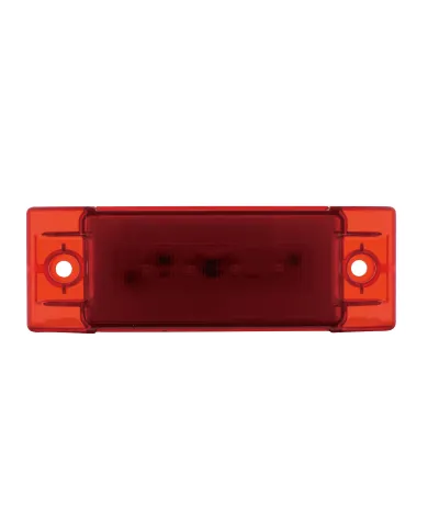 UP36977-16 LED Rectangular GloLight (Clearance/Marker) - Red LED/ Red Lens