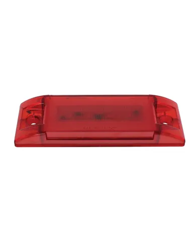 UP36977-16 LED Rectangular GloLight (Clearance/Marker) - Red LED/ Red Lens