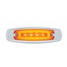 UP36980-16 LED Rectangular GloLight With Bezel (Clearance/Marker) - Amber LED/Amber Lens