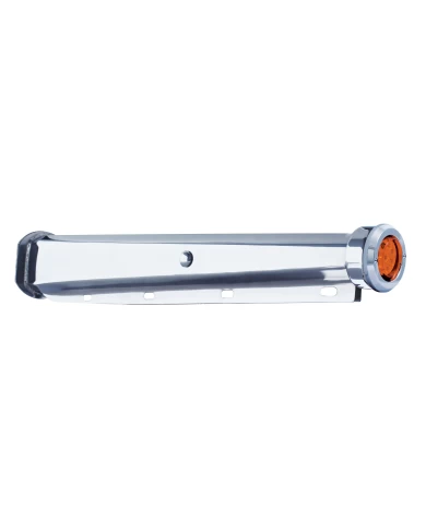 (2/BULK) 30" CR. SPRING LOADED MUD FLAP HANGER 2 1/2" BOLT CENTER WITH 2" REFLECTOR 9 LED END CAP WITH BEZEL - AMB LED / AMB LEN (2/BULK) 30" CR. SPRING LOADED MUD FLAP HANGER 2 1/2" BOLT CENTER WITH 2" REFLECTOR 9 LED END CAP WITH BEZEL - AMB LED / AMB LEN