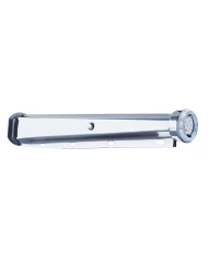 (2/BULK) 30" CR. SPRING LOADED MUD FLAP HANGER 2 1/2" BOLT CENTER WITH 2" REFLECTOR 9 LED END CAP WITH BEZEL - AMB LED / CLR LEN