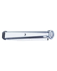 (2/BULK) 30" CR. SPRING LOADED MUD FLAP HANGER 2 1/2" BOLT CENTER WITH 2" REFLECTOR 9 LED END CAP WITH BEZEL - RED LED / CLR LEN