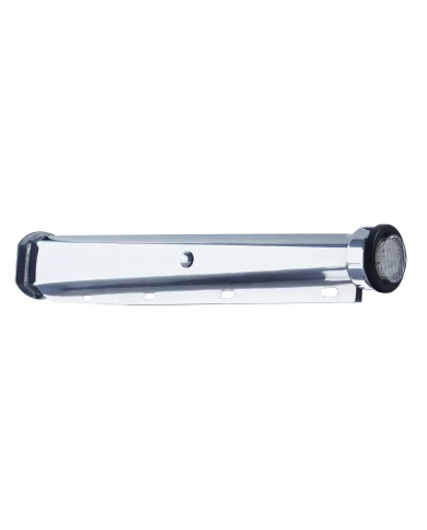 (2/BULK) 30" CR. SPRING LOADED MUD FLAP HANGER 2 1/2" BOLT CENTER WITH 2" 9 LED END CAP WITH GROMMET - RED LED / CLEAR LENS (2/BULK) 30" CR. SPRING LOADED MUD FLAP HANGER 2 1/2" BOLT CENTER WITH 2" 9 LED END CAP WITH GROMMET - RED LED / CLEAR LENS