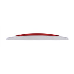 UP36981-16 LED Rectangular GloLight With Bezel (Clearance/Marker) - Red LED/Red Lens