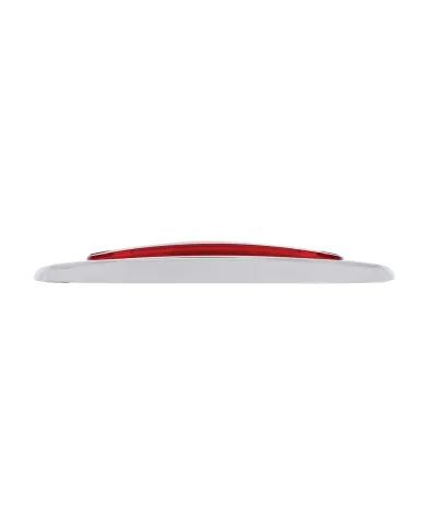 UP36981-16 LED Rectangular GloLight With Bezel (Clearance/Marker) - Red LED/Red Lens