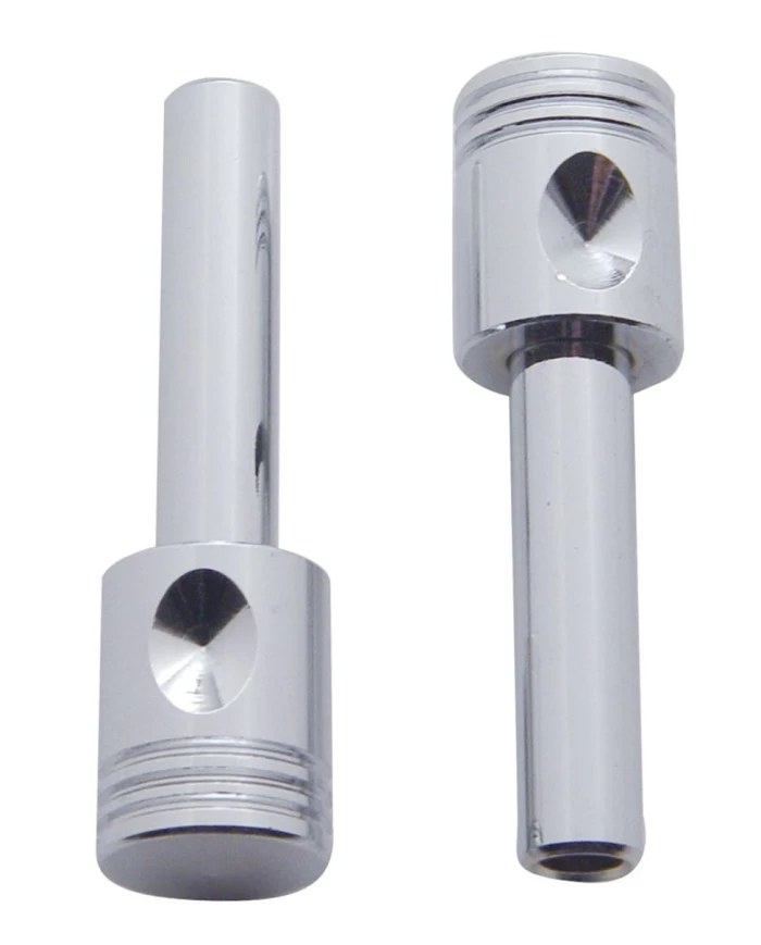 (2/CARD) CHROME PISTON DOOR LOCK KNOB (2/CARD) CHROME PISTON DOOR LOCK KNOB