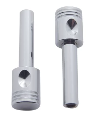 (2/CARD) CHROME PISTON DOOR LOCK KNOB (2/CARD) CHROME PISTON DOOR LOCK KNOB