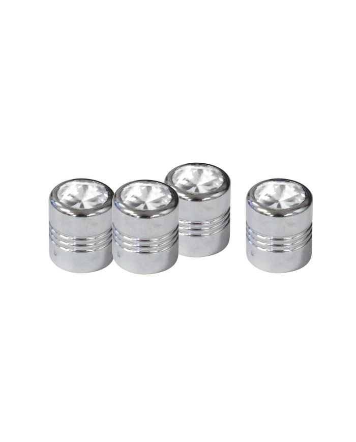 (4/CARD) DIAMOND VALVE CAPS - CLEAR (4/CARD) DIAMOND VALVE CAPS - CLEAR