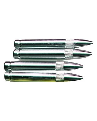 (4/CARD) CHROME BULLET SHAPE VALVE CAPS (4/CARD) CHROME BULLET SHAPE VALVE CAPS