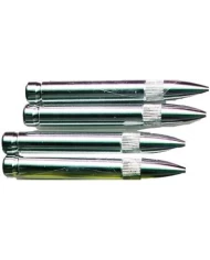 (4/CARD) CHROME BULLET SHAPE VALVE CAPS