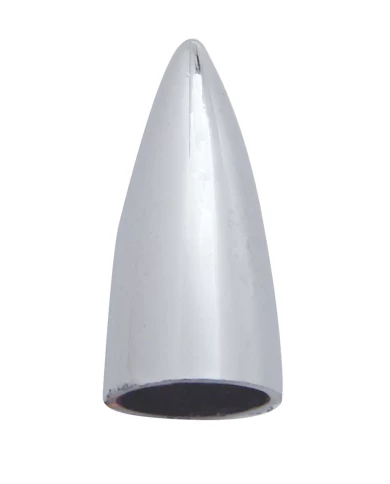 (4/CARD) CHROME BULLET HEAD VALVE CAPS (4/CARD) CHROME BULLET HEAD VALVE CAPS