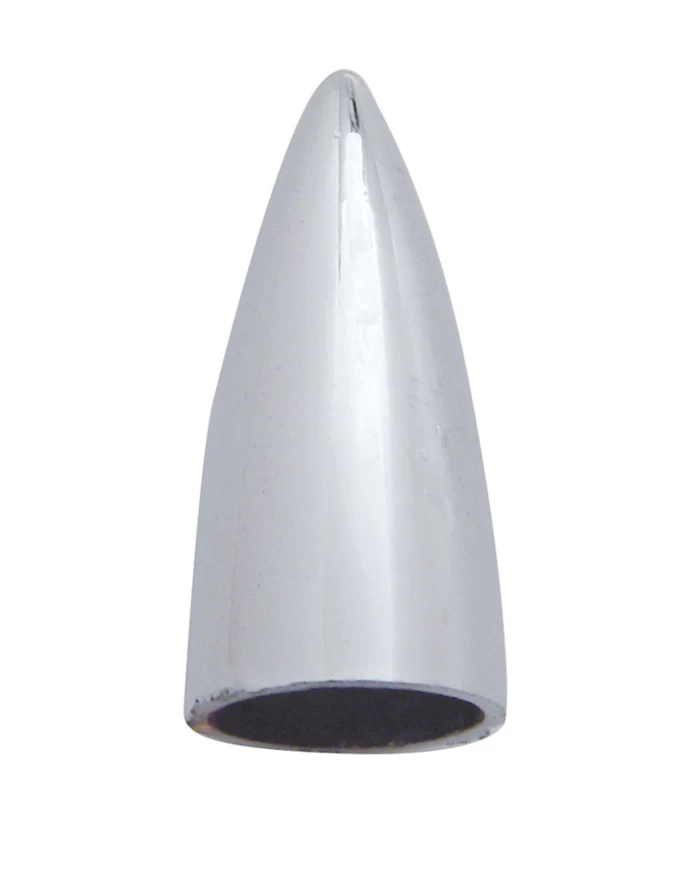 (4/CARD) CHROME BULLET HEAD VALVE CAPS