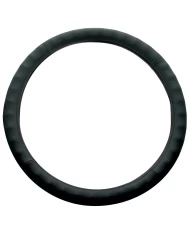 (BOX) 18" ENGINEERED LEATHER STEERING WHEEL COVER - BLACK (BOX) 18" ENGINEERED LEATHER STEERING WHEEL COVER - BLACK