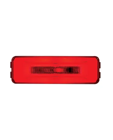 UP36993-10 LED Rectangular GloLight (Clearance/Marker) - Red LED/Red Lens