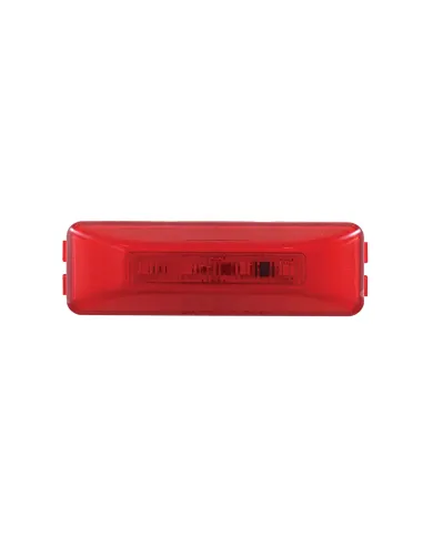 UP36993-10 LED Rectangular GloLight (Clearance/Marker) - Red LED/Red Lens