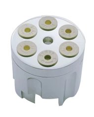 (CARD) CHROME ALUMINUM GUN CYLINDER GEARSHIFT KNOB - 13/15/18 SPEED EATON STYLE SHIFTERS (CARD) CHROME ALUMINUM GUN CYLINDER GEARSHIFT KNOB - 13/15/18 SPEED EATON STYLE SHIFTERS